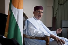 Mohamed Bazoum, au palais présidentiel, à Niamey, le 6 octobre 2021. © Vincent Fournier pour JA