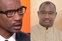 Les journalistes sénégalais Racine Talla et Amadou Sy. © DR / Montage JA