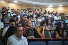 Présentation du projet Ramsess aux étudiants de l’université libre de Tunis, lors de la rentrée 2021. © Nadia Guendouz / Sawssen Ben Chaabane