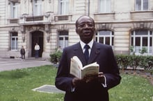 L’ancien président sénégalais, Léopold Sédar Senghor , le 10 mai 1985. © FRANK PERRY/AFP