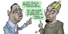 Le président du Sénégal, Macky Sall, rappelle souvent sa position sur les pratiques homosexuelles. © Damien Glez.