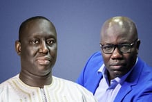 Aliou Sall et Ahmed Aidara © Montage JA : Sylvain Cherkaoui pour JA ; Facebook Ahmed Aidara