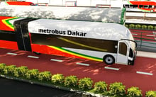 Le metrobus de Dakar. © Cetud