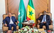 Roustam Minnikhanov et Macky Sall à Dakar, le 31 mars 2022. © Présidence du Sénégal