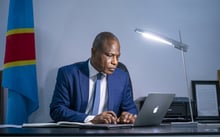 Martin Fayulu, à Kinshasa, le 7 avril 2022. © Arsene Mpiana pour JA