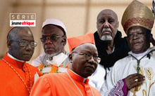 Qu’ils soient catholiques ou musulmans, jusqu’où s’étend l’influence des dignitaires religieux africains ? © Montage JA; Sipa; AFP