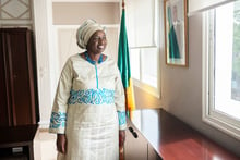 Aminata « Mimi » Touré, ex-Première ministre du Sénégal, à Dakar, le 17 septembre 2019. © Sylvain Cherkaoui pour JA