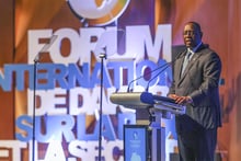 Allocution de Macky Sall au Forum de Dakar sur la paix et la sécurité, le 24 octobre 2022. © Facebook Macky Sall