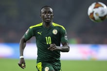 Le Sénégalais Sadio Mané, le 6 février 2022. © Kenzo TRIBOUILLARD / AFP