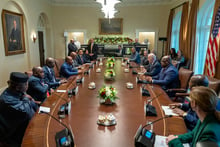 Réunion à la Maison blanche entre Joe Biden et certains de ses homologues africains, le 14 décembre 2022. © Adam Schultz/White House