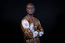 Alex Moussa Sawadogo, délégué général du Festival panafricain du cinéma et de la télévision de Ouagadougou, le 21 octobre 2021. © OLYMPIA DE MAISMONT/AFP