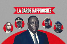 Les sécuritaires de Macky Sall. © Montage JA