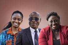 De g. à dr. : Sophie Diallo, Ossey Bernard Yapo et Laetitia Gadegbeku-Ouattara. © Montage JA : Mathieu Dupuis