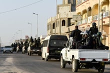 Patrouille de la sécurité mauritanienne dans les rues de Nouakchott, le 22 juin 2019. © SIA KAMBOU/AFP