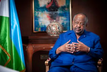 Ismaïl Omar Guelleh, président de Djibouti, le 13 mars 2023. © Vincent Fournier pour JA.
