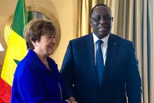 Kristalina Georgieva et Macky Sall. © Facebook Presidence Senegal