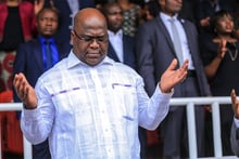 Félix Tshisekedi, lors de la Journée nationale d’action de grâce, au stade des Martyrs à Kinshasa, le 23 juin 2019. © Présidence de RDC