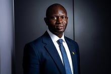 Babacar Diop, maire de Thiès, est candidat à l’élection présidentielle sénégalaise de 2024. © Damien Grenon pour JA