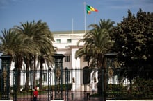 Le palais présidentiel sénégalais, à Dakar, le 3 mars 2020. © Photo by Jerome Gilles / NurPhoto