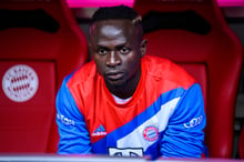 Sadio Mané, ici sous le maillot du Bayern de Munich en mai 2023, a lancé un appel au calme alors que des heurts violents secouent le Sénégal. © Tom Weller / DPA / dpa Picture-Alliance via AFP