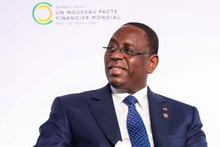 Macky Sall participe à une table ronde présidentielle sur l’Alliance pour des infrastructures vertes en Afrique à Paris, le 22 juin 2023. © Présidence du Sénégal