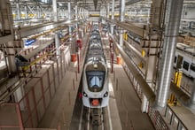 Site de maintenance roulant (SMR) du TER de Dakar a Colobane, le 15 octobre 2021. © Sylvain CHERKAOUI pour JA