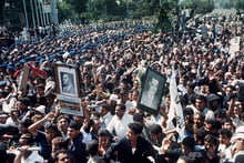 Les funérailles du président Gamal Abdel Nasser, au Caire, le 1er octobre 1970. © AFP
