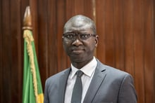 Ismaïla Madior Fall, garde des Sceaux du gouvernement du Sénégal, à Dakar, le 12 février 2019. © Sylvain Cherkaoui pour JA