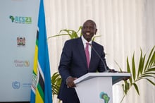 Le président kényan, William Ruto, lors du sommet africain sur le climat qui s’est tenu du 4 au 8 septembre 2023 à Nairobi. © Twitter William Ruto