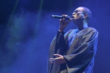 Le chanteur sénégalais Youssou N’Dour, à Madrid, le 20 juillet 2022. © PIERRE-PHILIPPE MARCOU/AFP