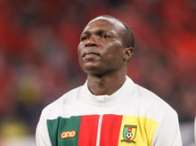 Vincent Aboubakar, capitaine de l’équipe de football du Cameroun, est blessé à la cuisse et forfait pour le début de la CAN 2024. © Mike Kireev / NurPhoto / NurPhoto via AFP