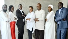 © Les membres de la chambre, de gauche droite : El Hadji Seck, Maty N’Dome Kébé, Ousmane Mbaye, Aminata Ly Faye, Hamidou Sow, Rokhaya Sall Mbaye et Alioune Sarr.