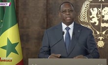 Macky Sall, lors de son allocution à la nation, le 3 février 2024. © DR / RTS