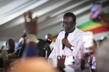 Le candidat à la présidentielle et désormais ancien Premier ministre Amadou Ba, le 10 mars 2024. © CEM OZDEL/Anadolu via AFP