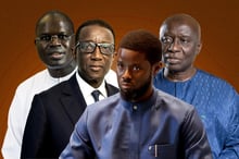 Quatre des candidats à la présidentielle au Sénégal : Khalifa Sall, Amadou Ba, Bassirou Diamoye Faye et Idrissa Seck. © Montage JA; Sylvain Cherkaoui pour JA; CEM OZDEL/Anadolu via AFP; Facebook Idrissa Seck