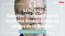 Dans la semaine de JA, sur RFI, François Soudan revient sur l’alliance à la tête de l’exécutif sénégalais formée par Bassirou Diomaye Faye et Ousmane Sonko. © Photomontage : Jeune Afrique