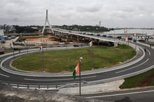 Le pont Alassane Ouattara sur la lagune Ébrié