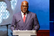 Le président de la RDC, Félix Tshisekedi, à Paris le 29 avril 2024. © Ludovic MARIN / AFP