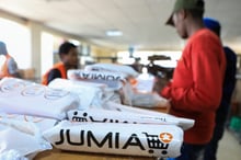 Dans les bureaux de Jumia au Kenya, en avril 2019. © Daniel Irungu/EPA/MAXPPP.