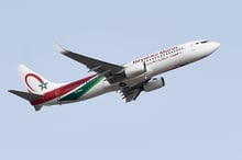 Un Boeing 737 de la Royal Air Maroc décolle de l’aéroport international de Rome, le 9 juin 2024. © Massimo Insabato/Mondadori Portfolio/Sipa USA/SIPA