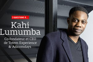 Kahi Lumumba, fondateur et CEO de Totam Experience et organisateur d’Africomdays. © Photomontage : Jeune Afrique