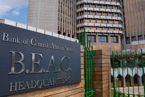 Le siège de la Banque des États d’Afrique centrale (BEAC), à Yaoundé (Cameroun). © Jean-Pierre Kepseu/Panapress/MAXPPP