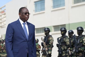 Le président sénégalais Macky Sall, le 3 août 2023. © SEYLLOU/AFP
