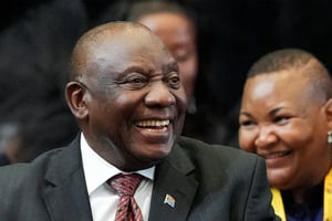 Le président sud-africain Cyril Ramaphosa après sa réélection lors de la première séance de l’Assemblée nationale au Cap, le 14 juin 2024. © Nic Bothma/REUTERS