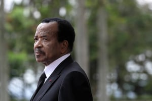 Le président camerounais Paul Biya, le 26 juillet 2022 à Yaoundé. © STEPHANE LEMOUTON-POOL/SIPA