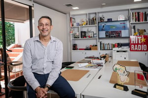 Younes Boumehdi, fondateur et PDG de Hit Radio au Maroc. © Naoufal Sbaoui pour JA