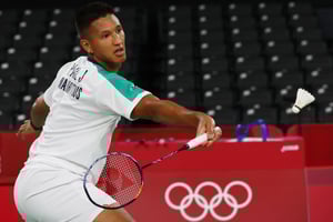 Match de simple messieurs, durant la phase de groupe lors les Jeux olympiques de Tokyo 2020. © Leonhard Foeger / Reuters