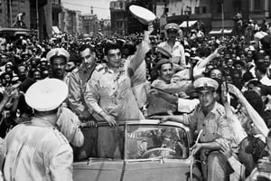 Le premier président de la République égyptienne, le général Mohammed Naguib, le 21 juin 1953, au Caire. © FILES-INTERCONTINENTALE / AFP
