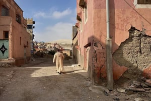 Dans le village de Moulay Brahim, au Maroc, le 3 novembre 2023. © Matteo Trabelsi