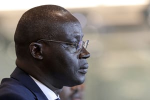 Augustin Senghor, lors du match de la finale de la Coupe d’Afrique des nations 2023 entre le Sénégal et la Gambie © PA Photos/ABACA